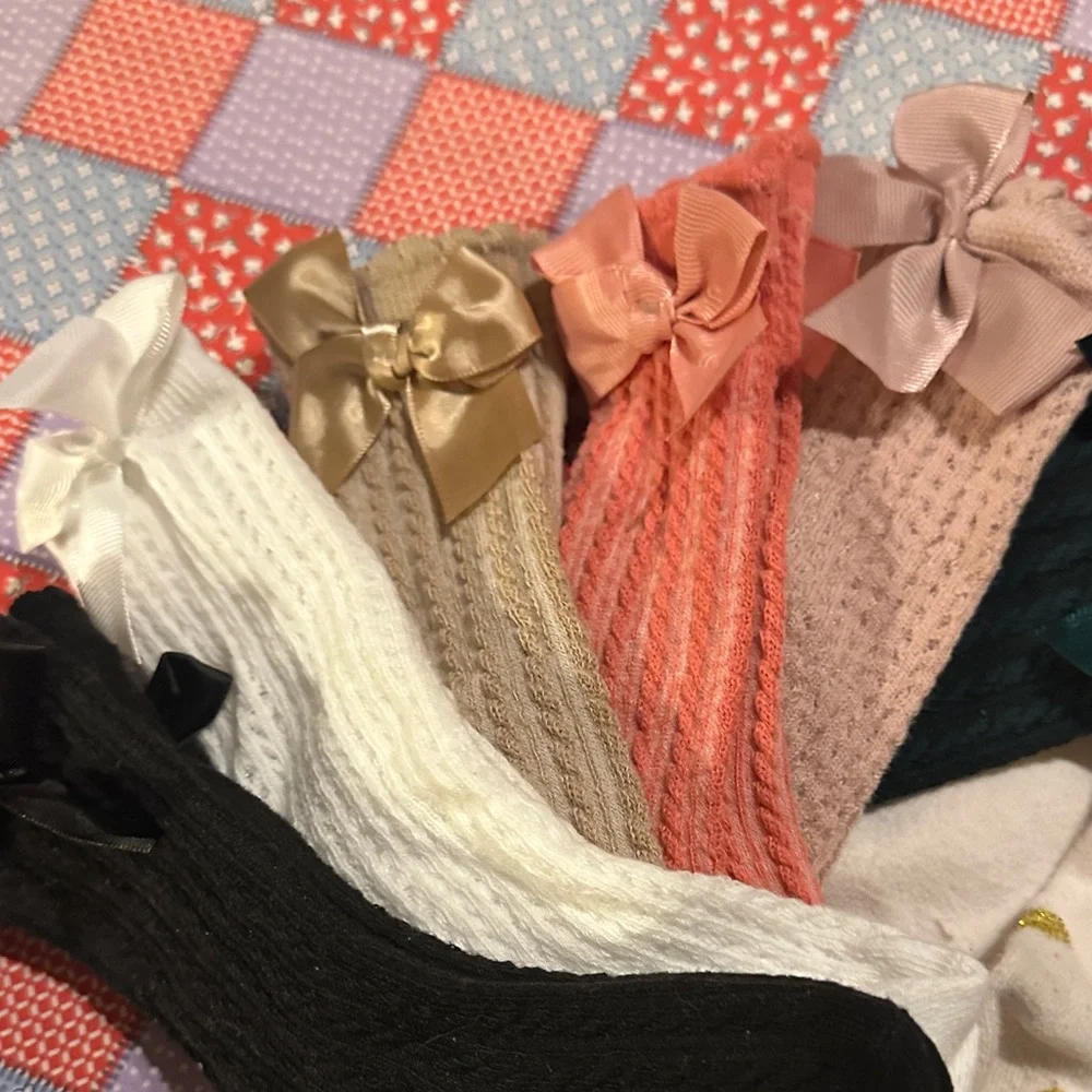 Colorful Kids Socks with Bows - Picture 3 of 4